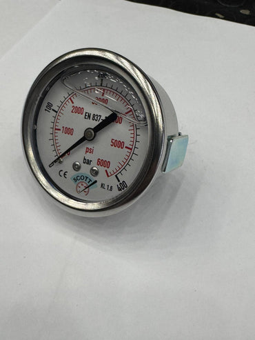 100 mm 1/2 Manometre Arkadan Bağlantılı Panotip 304 Paslanmaz Çelik Pirinç