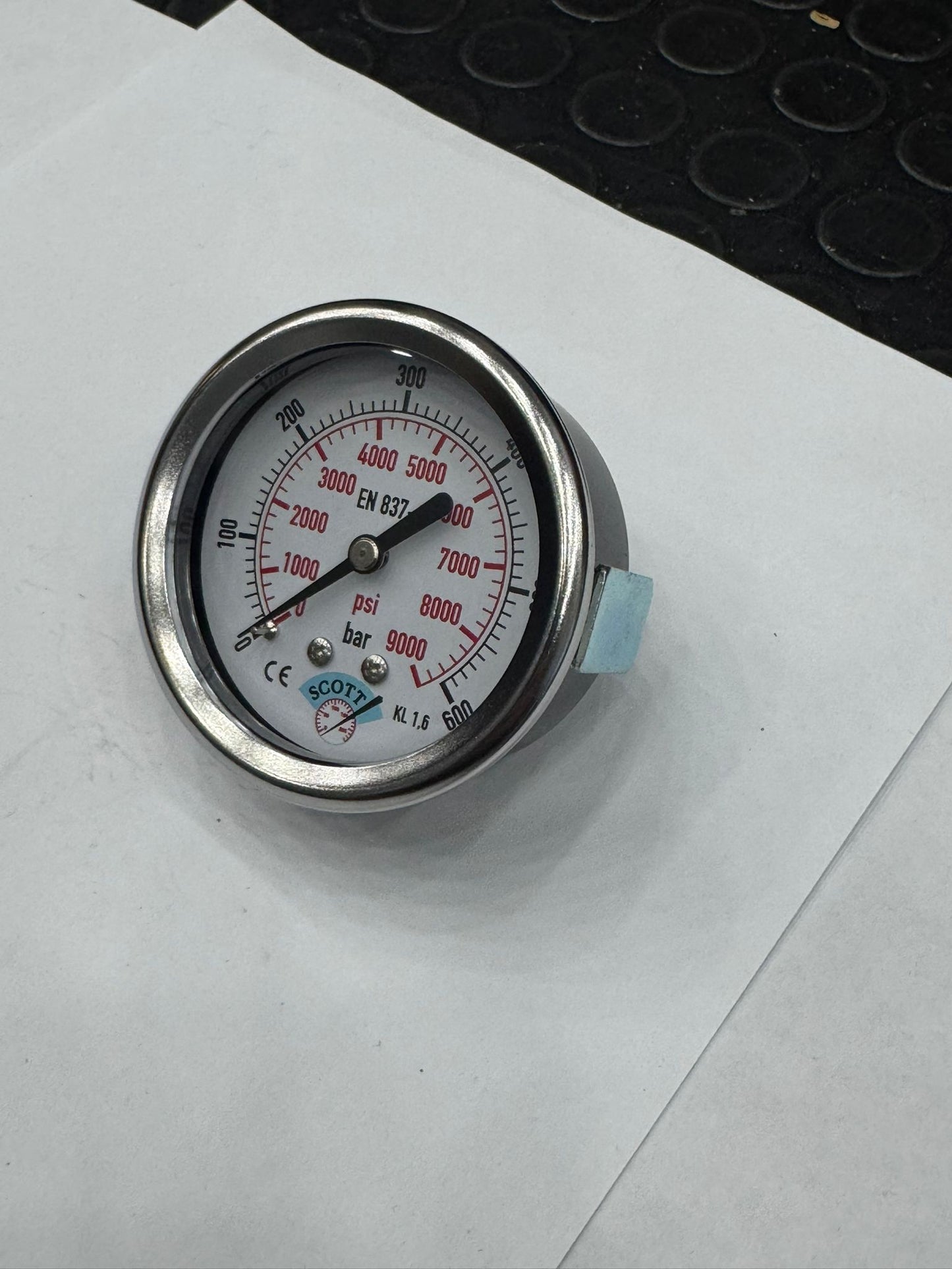 100 mm 1/2 Manometre Arkadan Panotip 304 Paslanmaz Çelik Pirinç