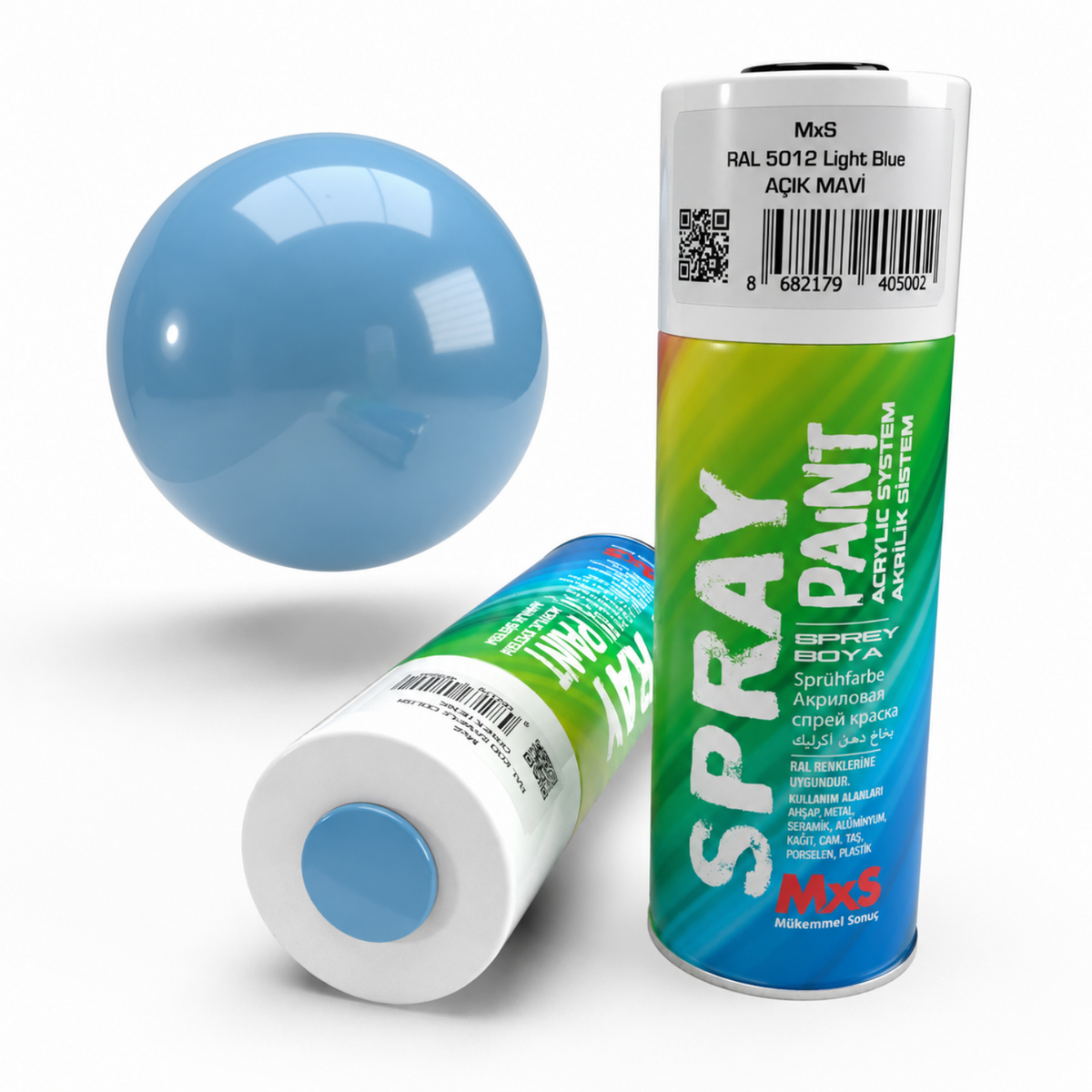 MXS SPREY BOYA 400 ML RAL5012 AÇIK MAVİ