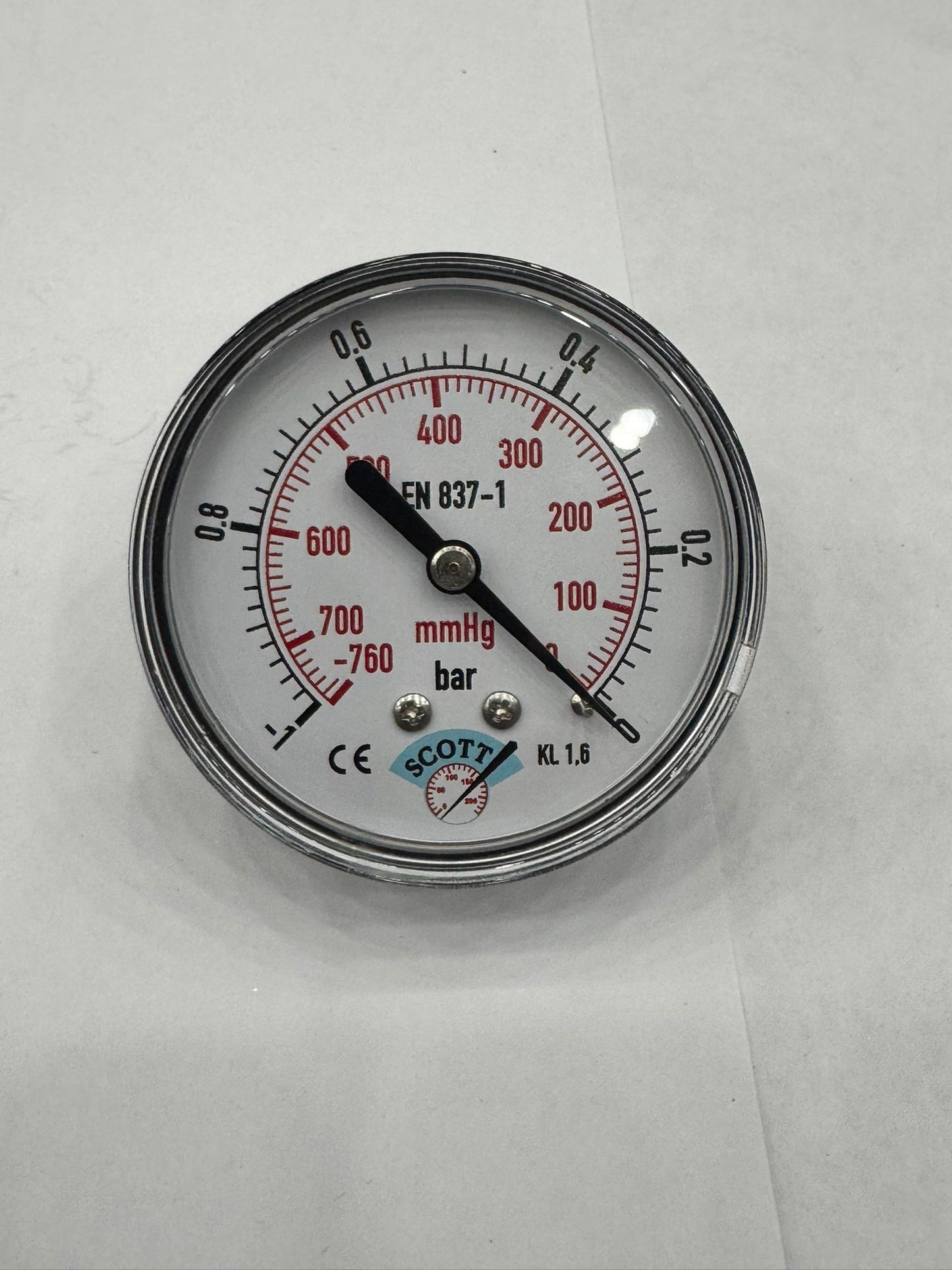 100 mm 1/2 Manometre Arkadan Bağlantılı 304 Paslanmaz Çelik Pirinç