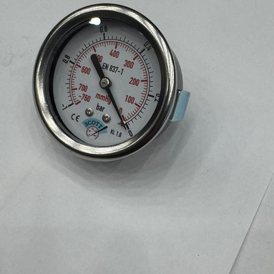 63 mm 1/4 Manometre Arkadan Bağlantılı Panotip 304 Paslanmaz Çelik Pirinç