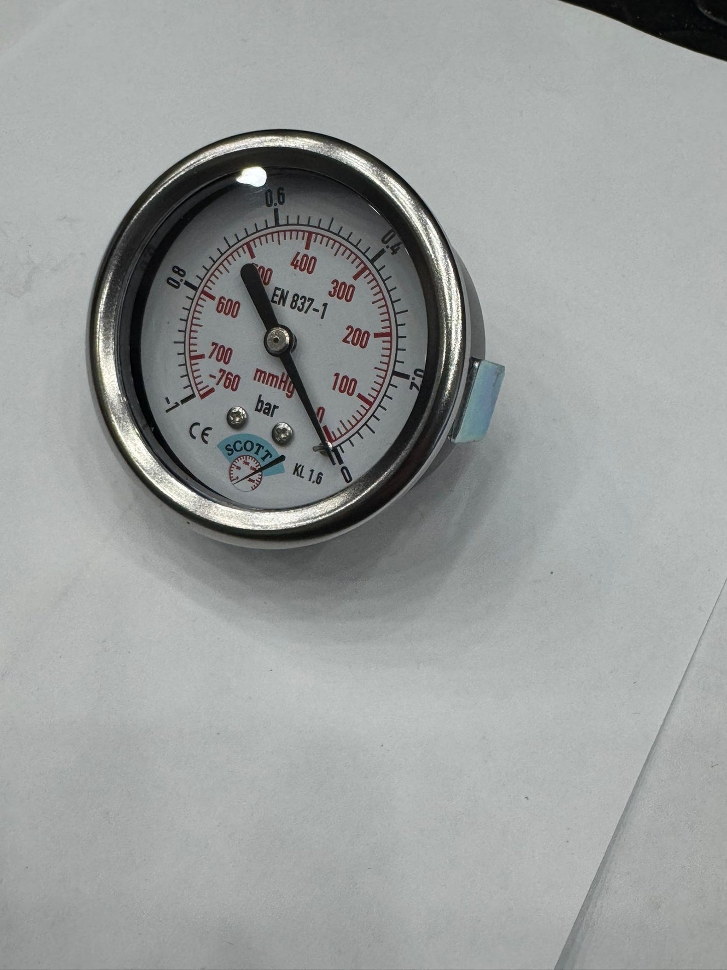 50 mm 1/4 Manometre  Arkadan Bağlantılı Panotip 304 Paslanmaz Çelik Pirinç