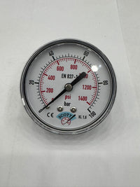 50 mm 1/4 Manometre Arkadan Bağlantılı 304 Paslanmaz Çelik Pirinç