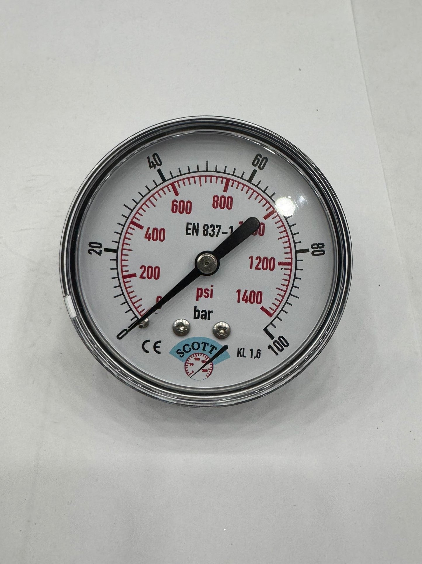 100 mm 1/2 Manometre Arkadan Bağlantılı 304 Paslanmaz Çelik Pirinç