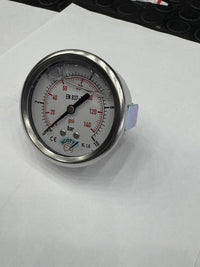 100 mm 1/2 Manometre Arkadan Bağlantılı Panotip 304 Paslanmaz Çelik Pirinç