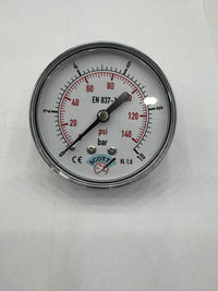 40 mm 1/8 Manometre Arkadan Bağlantılı 304 Paslanmaz Çelik Pirinç