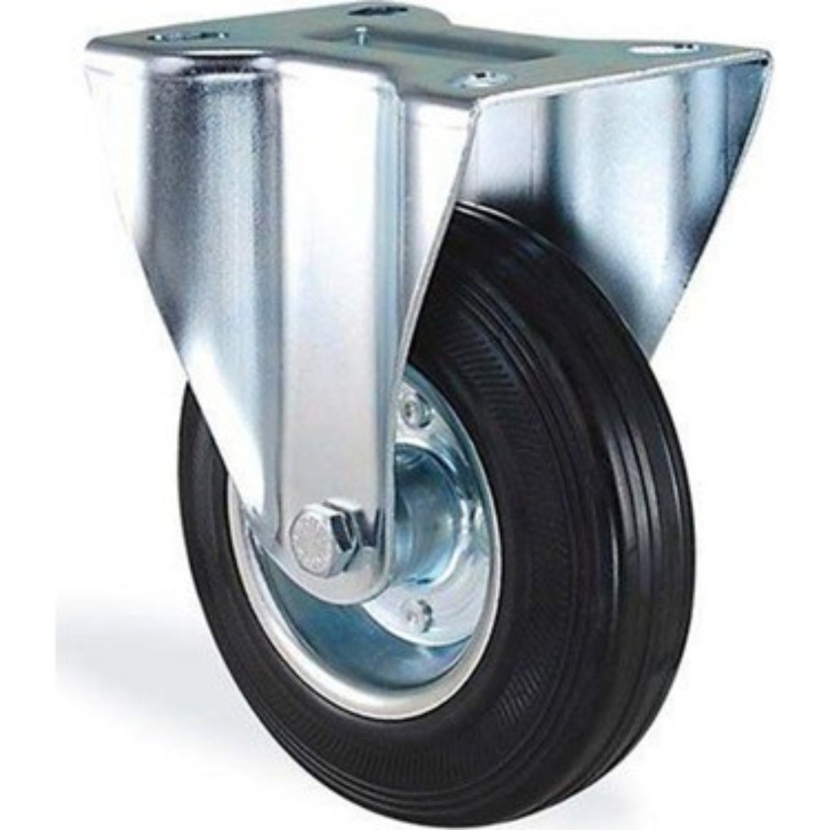 Servis Tekeri Sabit 80 mm (805 SLP 080) | Tablalı Sanayi Tipi Sabit Teker