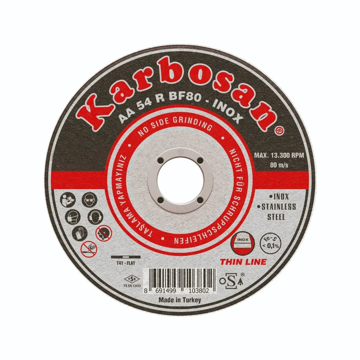 KARBOSAN İNOX THINLINE KESİCİ 230X1.9X22 (910430)