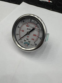 100 mm 1/2 Manometre Arkadan Bağlantılı Panotip 304 Paslanmaz Çelik Pirinç