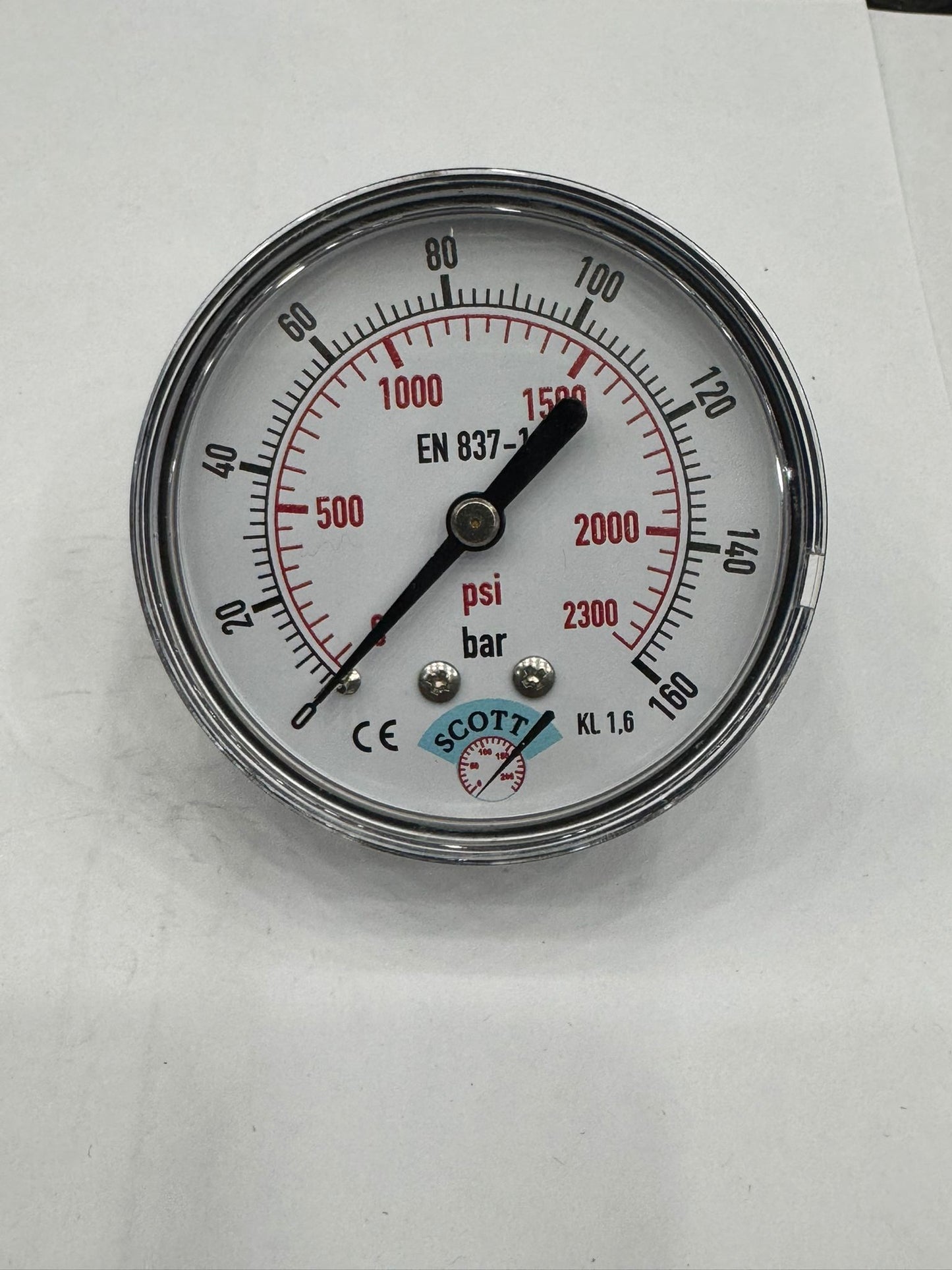 50 mm 1/4 Manometre Arkadan Bağlantılı 304 Paslanmaz Çelik Pirinç