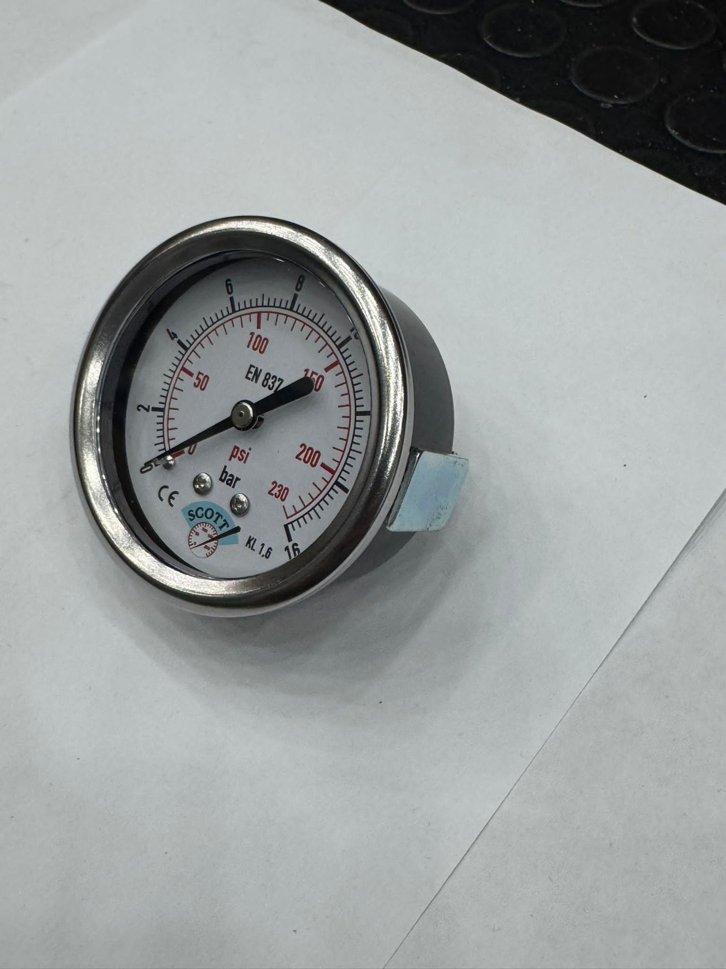 100 mm 1/2 Manometre Arkadan Panotip 304 Paslanmaz Çelik Pirinç