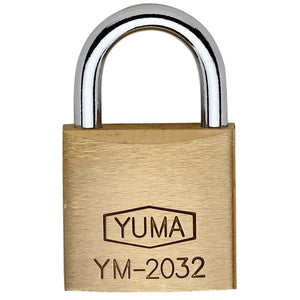 YUMA Pirinç Asma Kilit 32 mm YM-2032 | Küçük Boy Güvenlik Kilidi