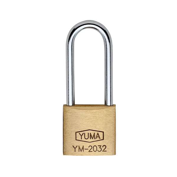 YUMA Uzun Asma Kilit 32 mm YM-2032L | Pirinç Uzun Şaküllü Kilit