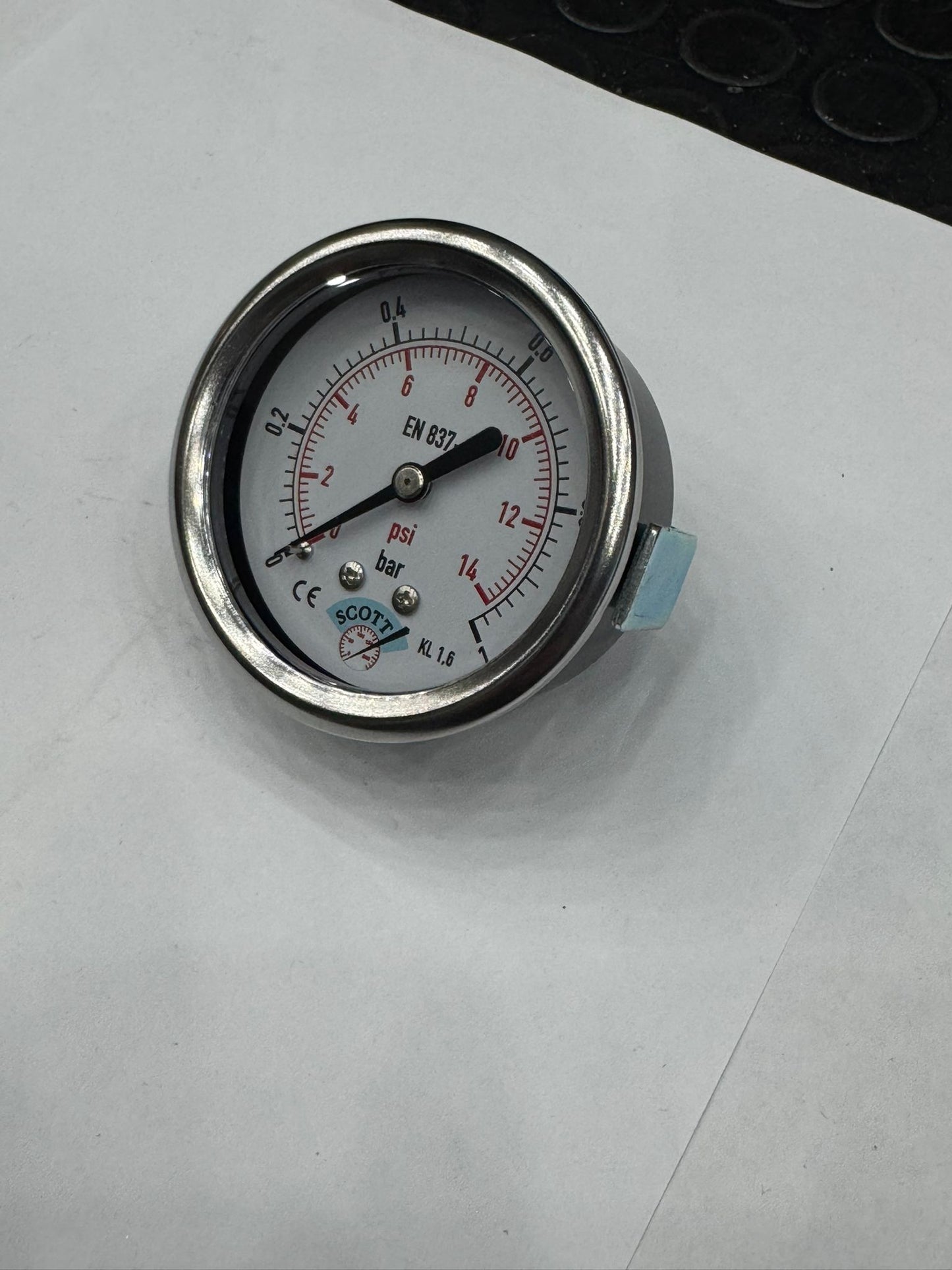 100 mm 1/2 Manometre Arkadan Panotip 304 Paslanmaz Çelik Pirinç