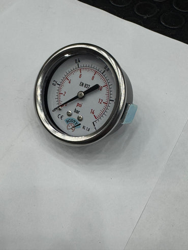 40 mm 1/8 Manometre  Arkadan Bağlantılı Panotip 304 Paslanmaz Çelik Pirinç