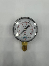 40 mm Kuru Tip 1/8 Manometre Alttan bağlantılı 304 Paslanmaz Çelik Pirinç