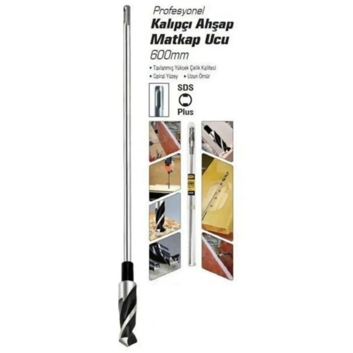 BAYTEC MU1751 SDS Kalıpçı Ahşap Ucu 10x600 mm | Uzun Matkap Ucu