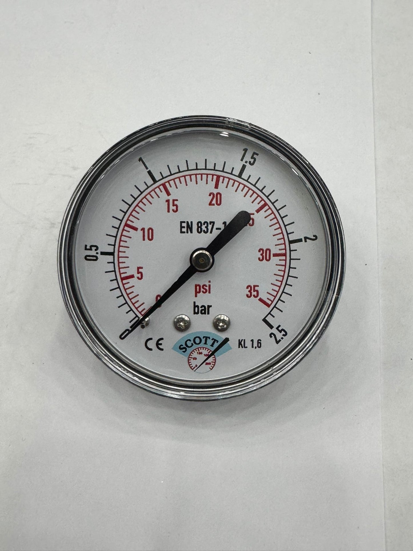 40 mm 1/8 Manometre Arkadan Bağlantılı 304 Paslanmaz Çelik Pirinç