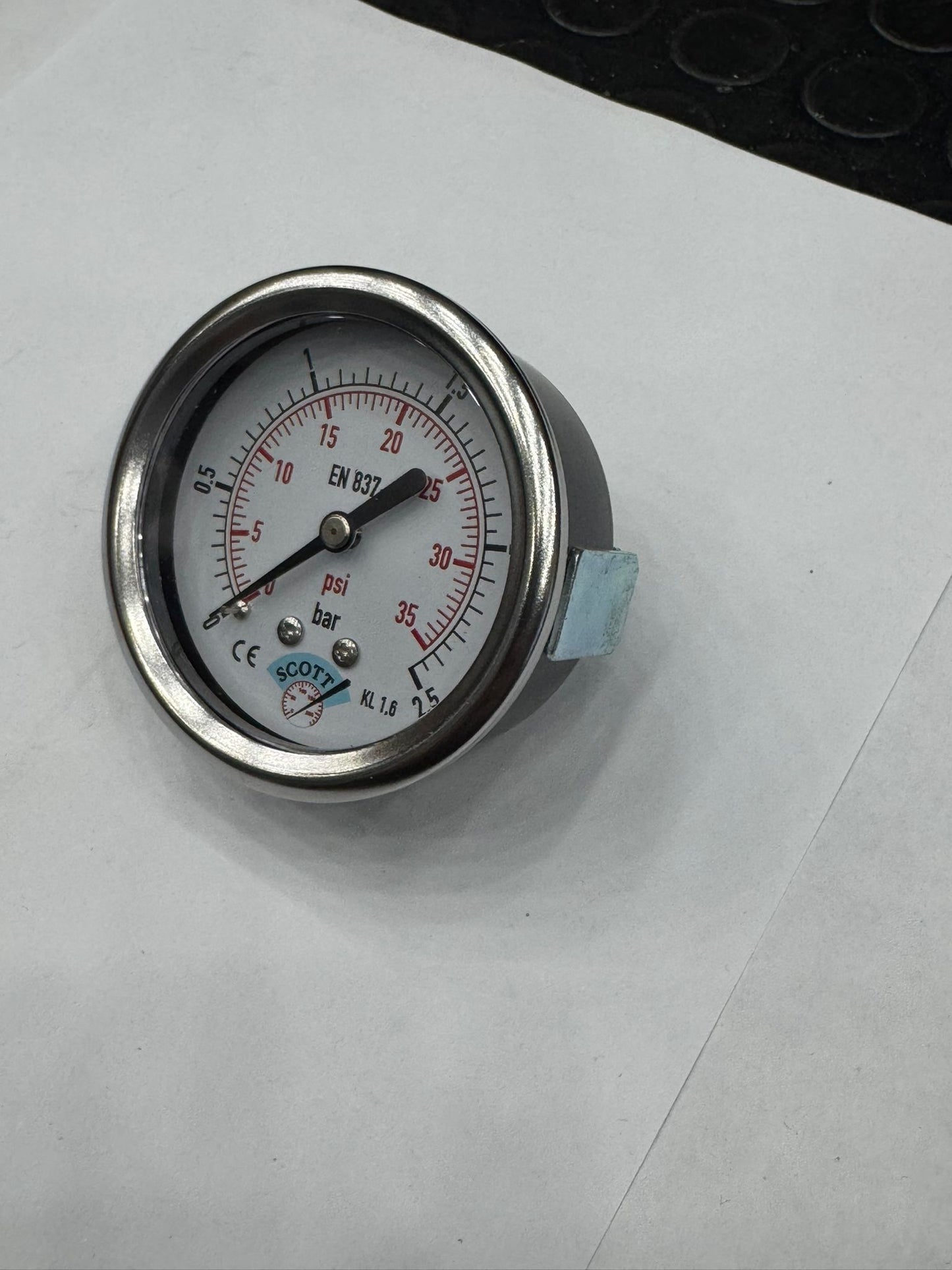 100 mm 1/2 Manometre Arkadan Panotip 304 Paslanmaz Çelik Pirinç