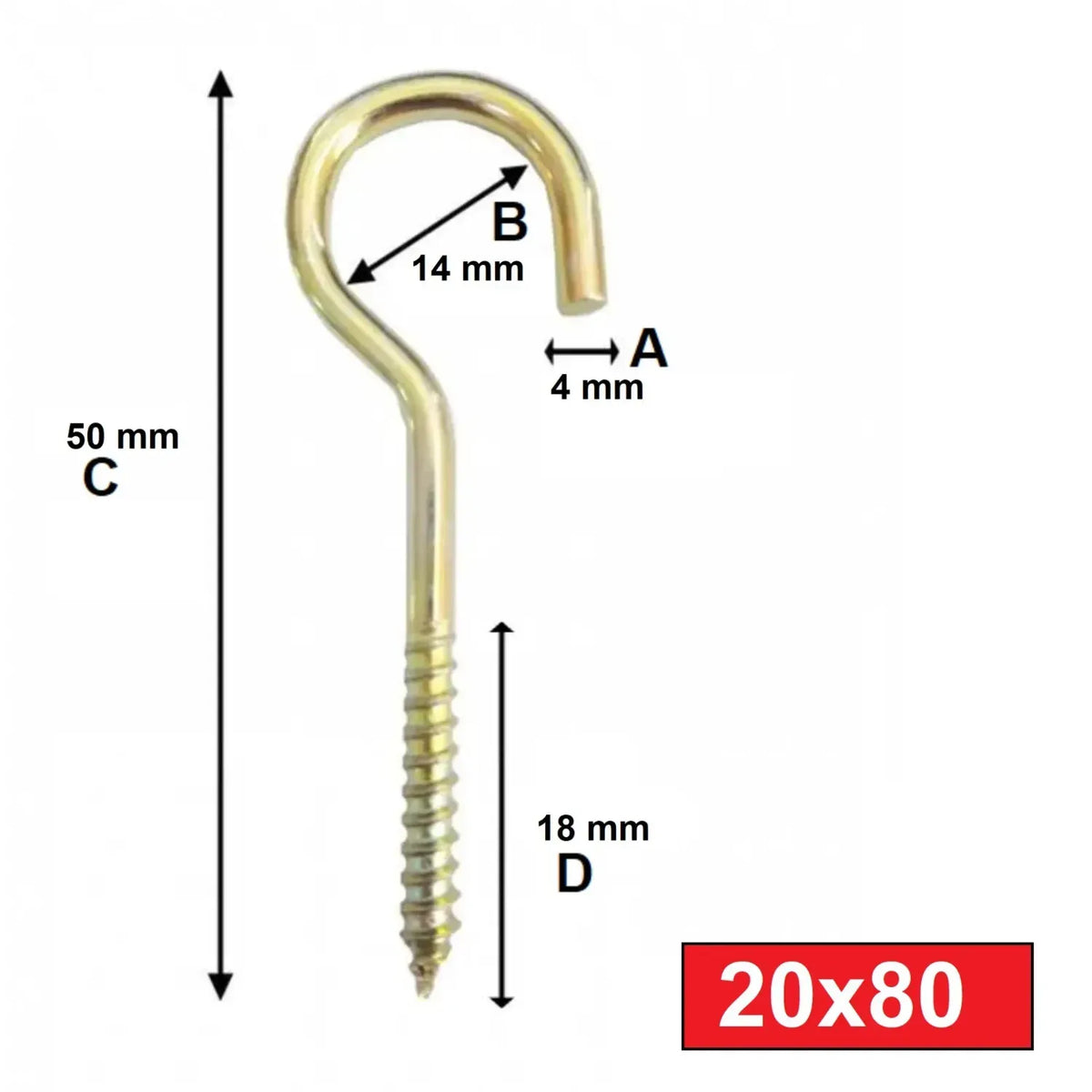 Çınar Piton 20x80 (100 Adet) | Güçlü Montaj ve Askı Pitonu