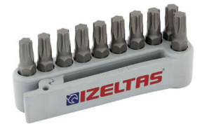 İZELTAŞ Torx® Bits Uç Takımı (10 Parça, 25 mm) T30 | Bits Uç Takımı