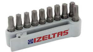 İZELTAŞ Torx® Bits Uç Takımı (10 Parça, 25 mm) T40 | Bits Uç Takımı