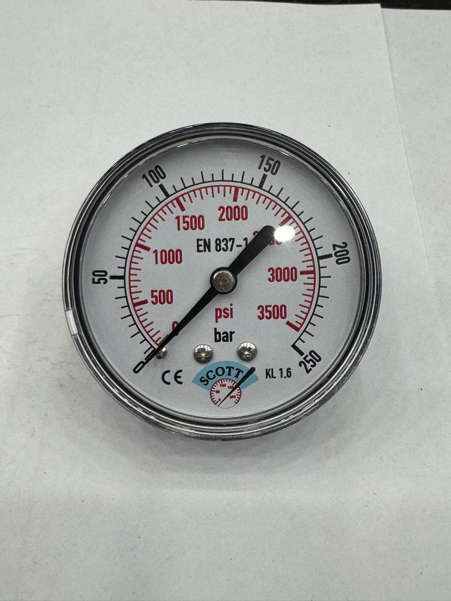 100 mm 1/2 Manometre Arkadan Bağlantılı 304 Paslanmaz Çelik Pirinç