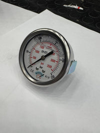 100 mm 1/2 Manometre Arkadan Bağlantılı Panotip 304 Paslanmaz Çelik Pirinç