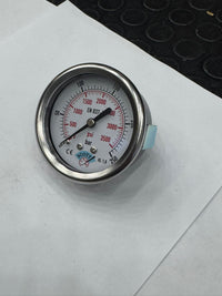 100 mm 1/2 Manometre Arkadan Panotip 304 Paslanmaz Çelik Pirinç