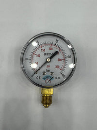 40 mm Kuru Tip 1/8 Manometre Alttan bağlantılı 304 Paslanmaz Çelik Pirinç