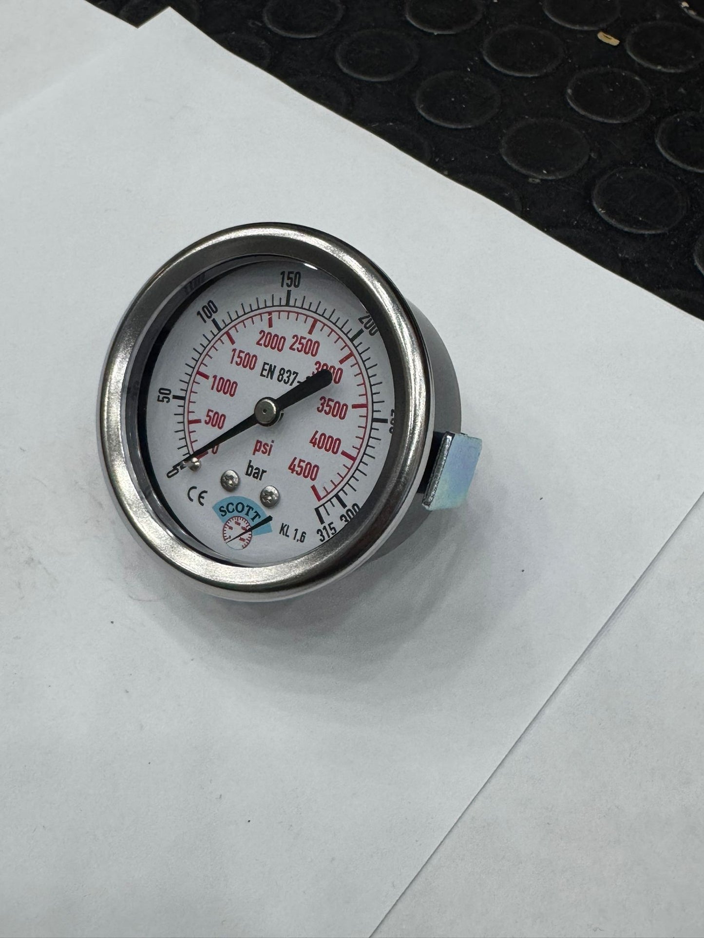 100 mm 1/2 Manometre Arkadan Panotip 304 Paslanmaz Çelik Pirinç