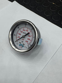 100 mm 1/2 Manometre Arkadan Panotip 304 Paslanmaz Çelik Pirinç