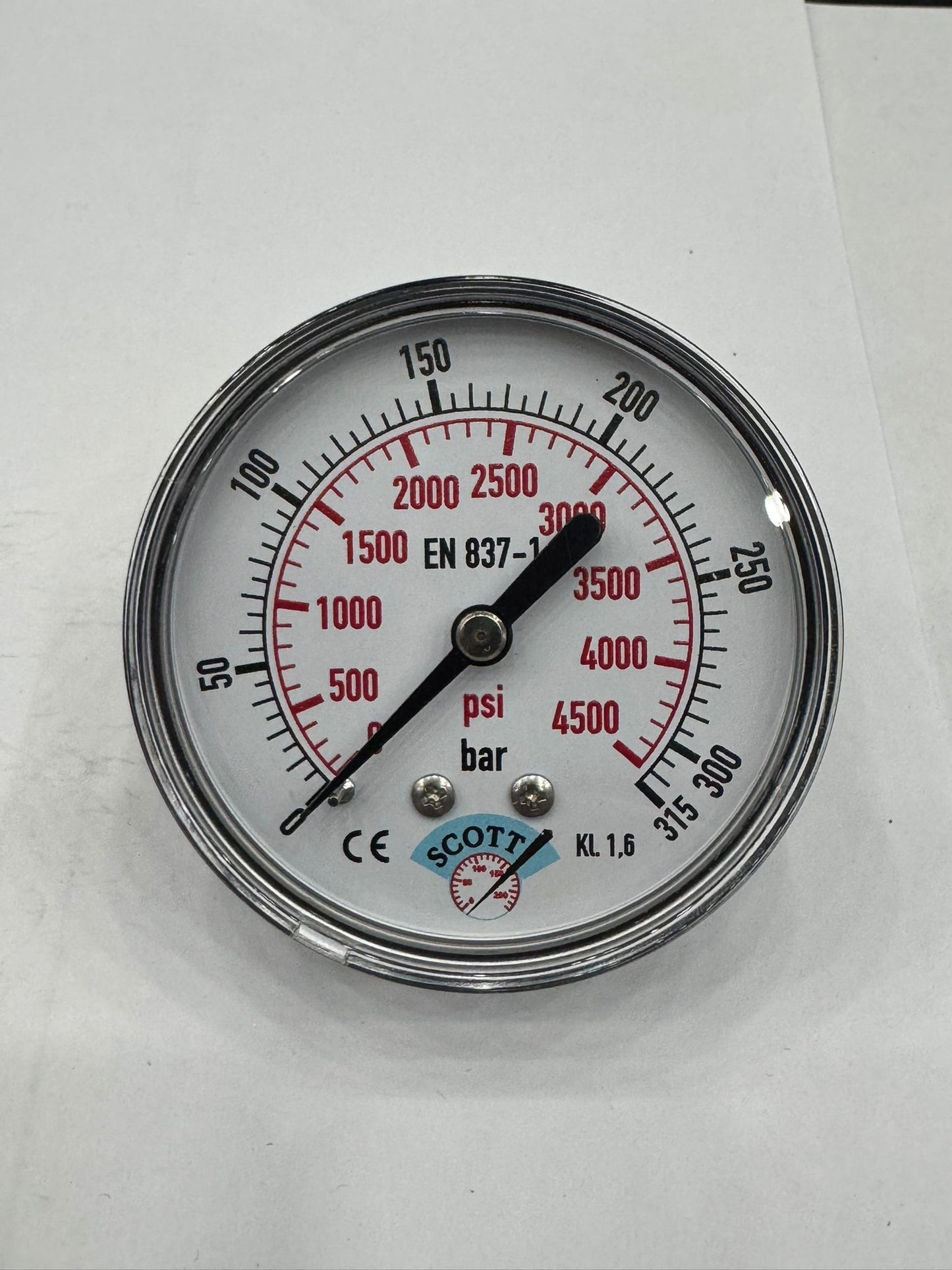 100 mm 1/2 Manometre Arkadan Bağlantılı 304 Paslanmaz Çelik Pirinç