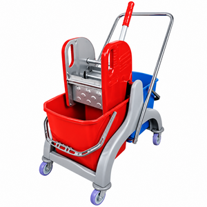 NOSSA ÇİFT KOVALI TEMİZLİK SETİ ÇELİK PRES CKS3025