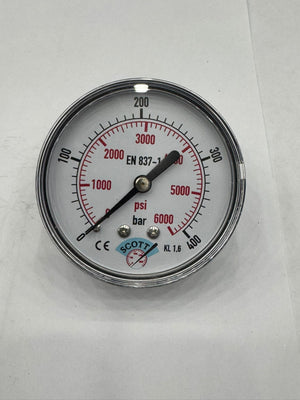 SCOTT 63 mm Gliserinli Manometre 1/4