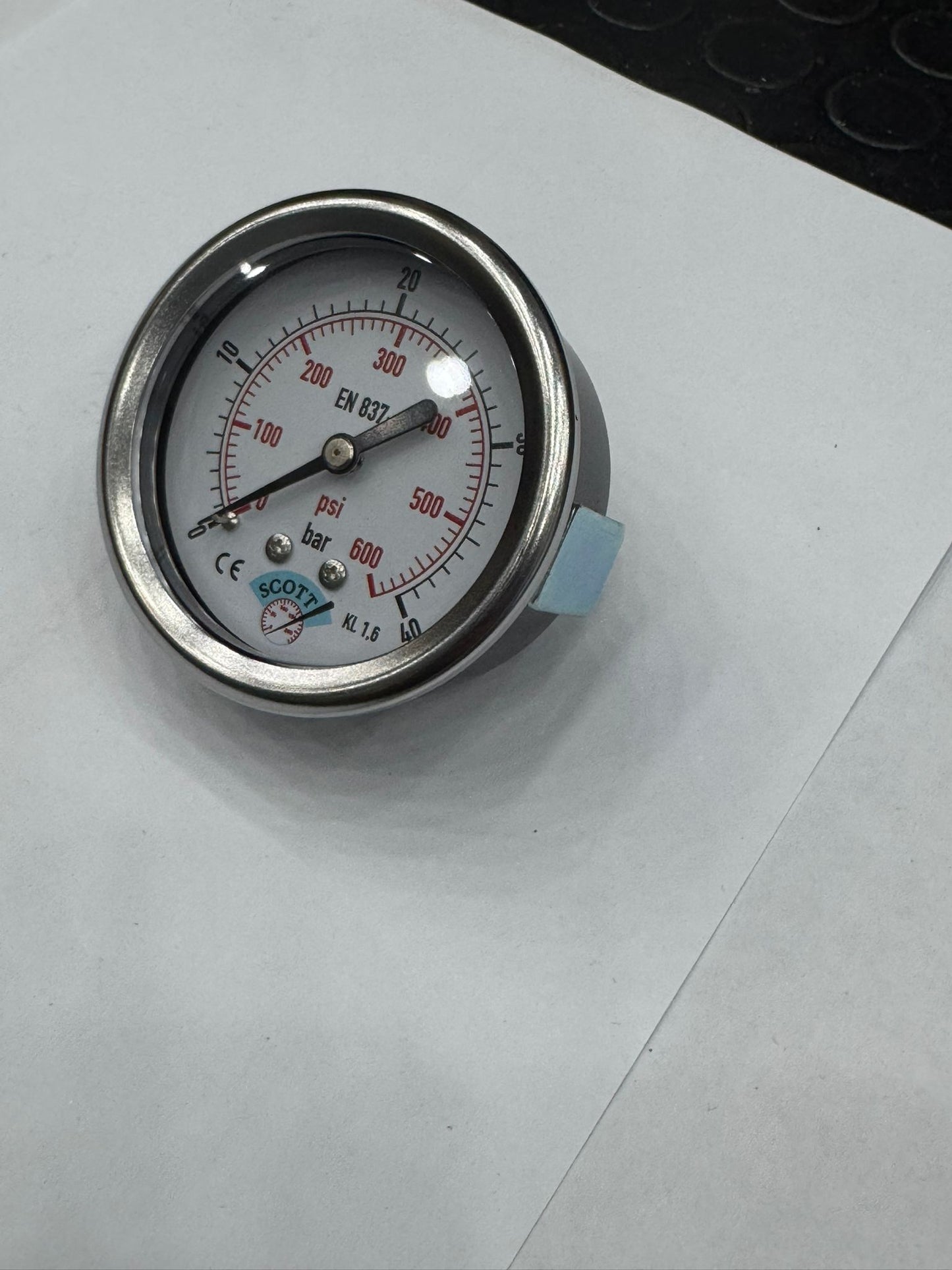 100 mm 1/2 Manometre Arkadan Panotip 304 Paslanmaz Çelik Pirinç