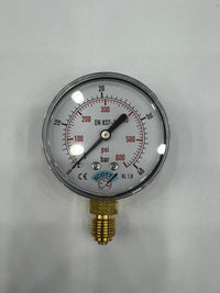 100 mm Kuru Tip 1/2 Manometre Alttan Bağlantılı 304 Paslanmaz Çelik Pirinç