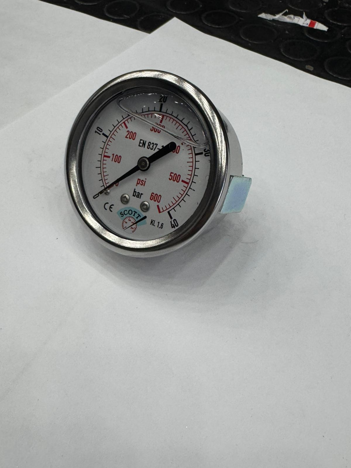 100 mm 1/2 Manometre Arkadan Bağlantılı Panotip 304 Paslanmaz Çelik Pirinç