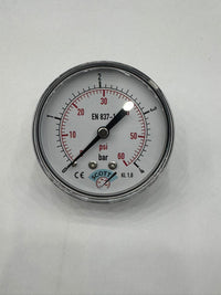 100 mm 1/2 Manometre Arkadan Bağlantılı 304 Paslanmaz Çelik Pirinç