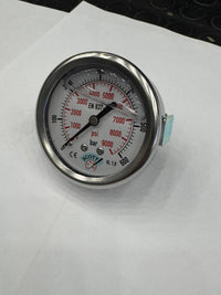 100 mm 1/2 Manometre Arkadan Bağlantılı Panotip 304 Paslanmaz Çelik Pirinç