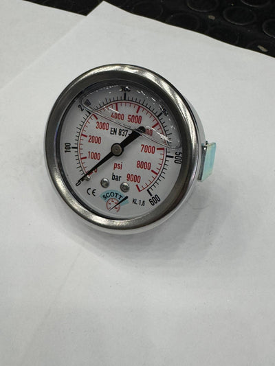 100 mm 1/2 Manometre Arkadan Bağlantılı Panotip 304 Paslanmaz Çelik Pirinç