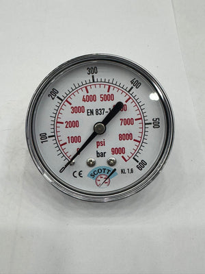 SCOTT 63 mm Gliserinli Manometre 1/4