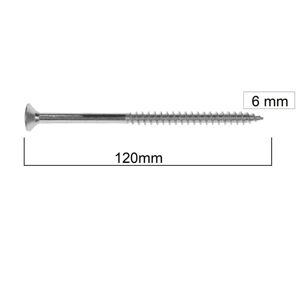 MERİDYEN SUNTA VİDASI 6X120