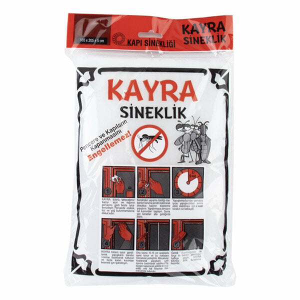 KAYRA Mıknatıslı Kapı Sineklik 105x205 cm | Otomatik Kapanır Sinek Tülü