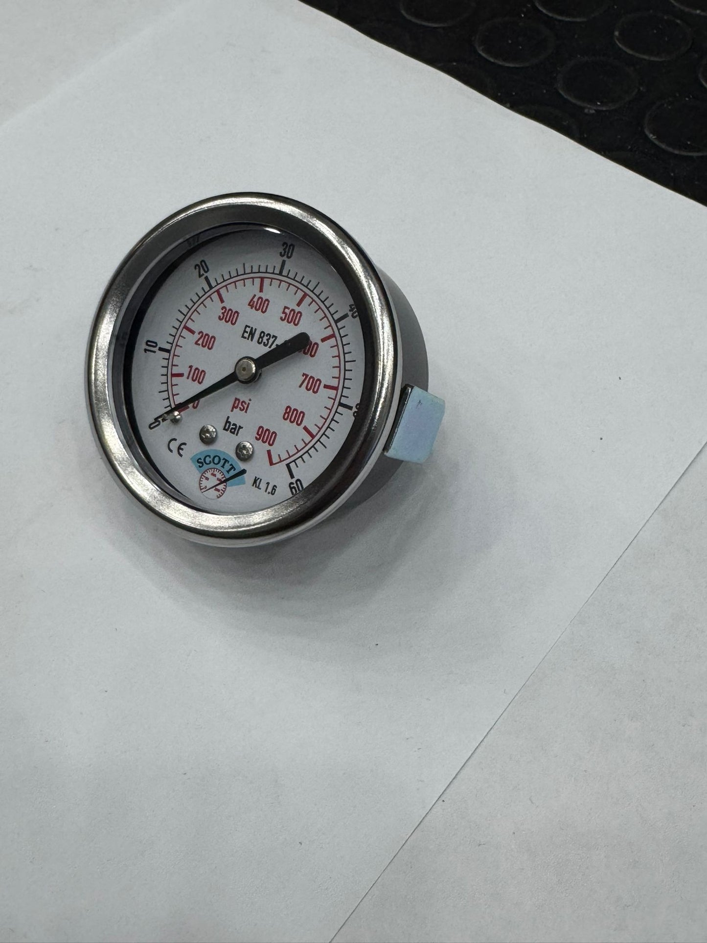 100 mm 1/2 Manometre Arkadan Panotip 304 Paslanmaz Çelik Pirinç