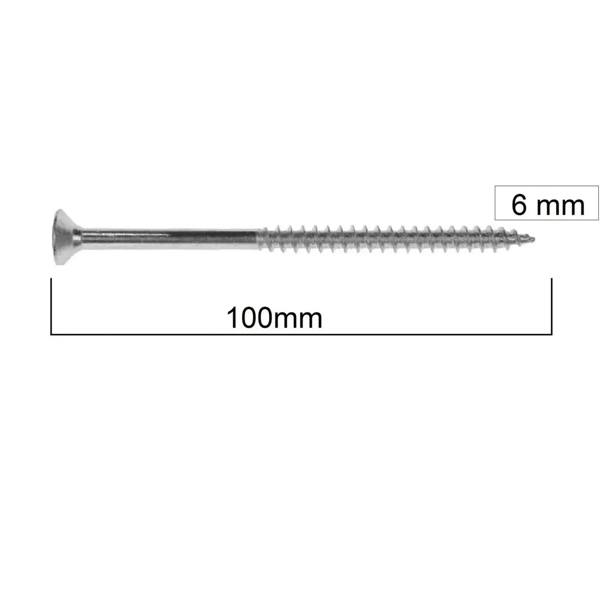 MERİDYEN SUNTA VİDASI 6X100