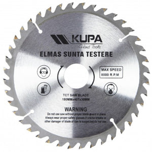 KUPA KUP7006 SUNTA ELMAS TESTERE 190X30 MM 40 DİŞ