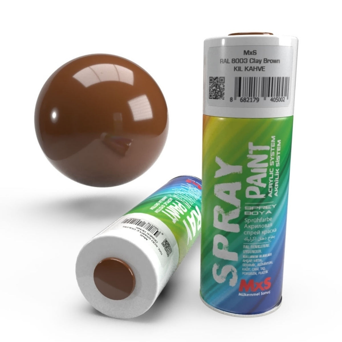MXS SPREY BOYA 400 ML RAL8003 KİL KAHVE