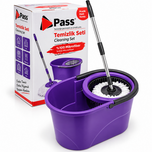 PASS TEMİZLİK SETİ KOVASI 19 LT