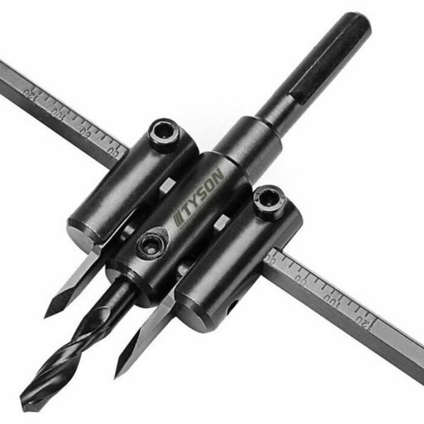 TYSON TYS9193 Ayarlı Panç Seti 200 mm | SDS Uyumlu Profesyonel Delik Açma Seti 40-200 mm